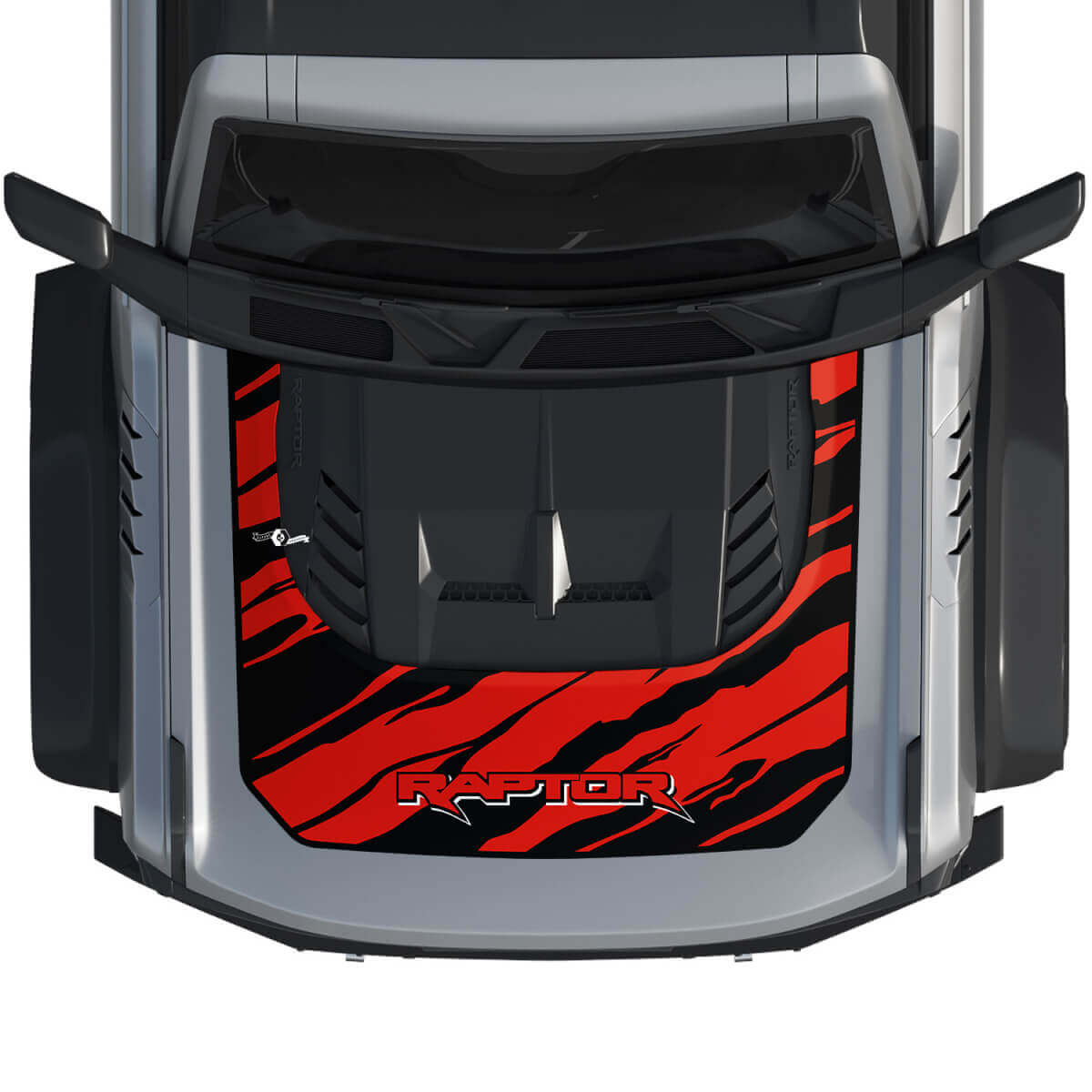 Hood Bronco Raptor Wrap Graphics Decal Sticker for Ford Bronco 2 colors 3
