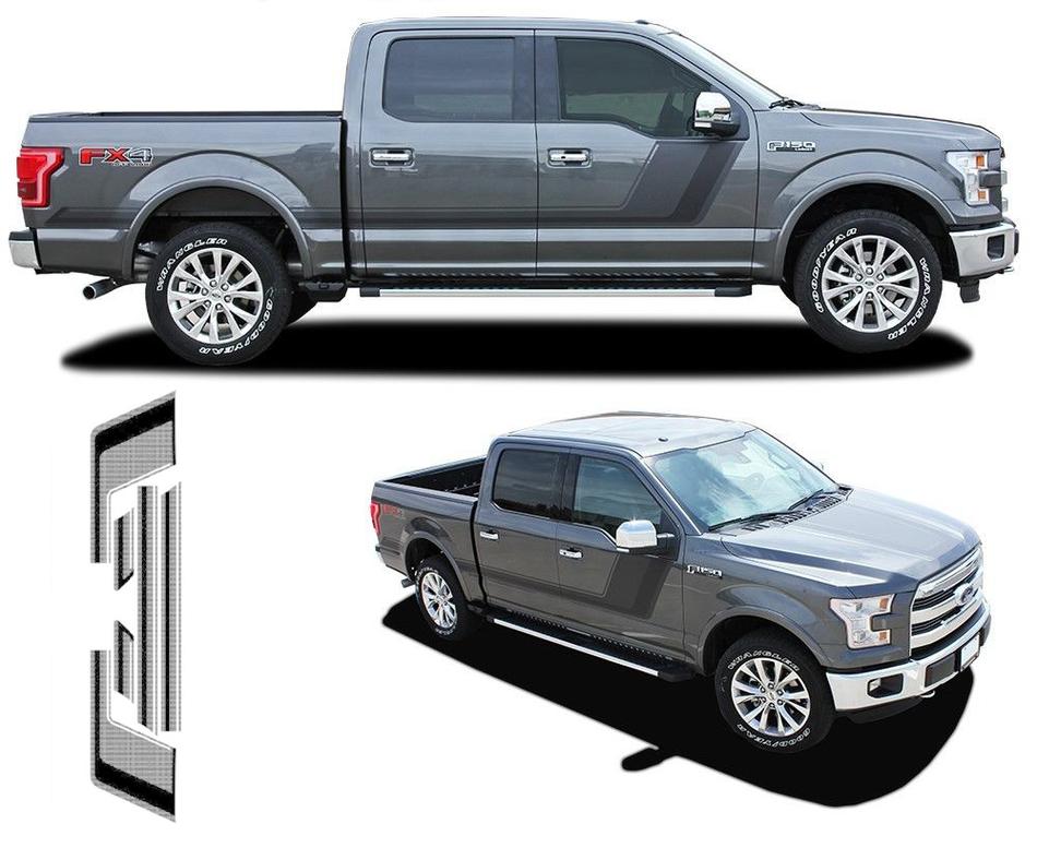 Quake Ford F-150 Hockey Tremor Style Stickers Decals Stripes Vinyl Graphics
