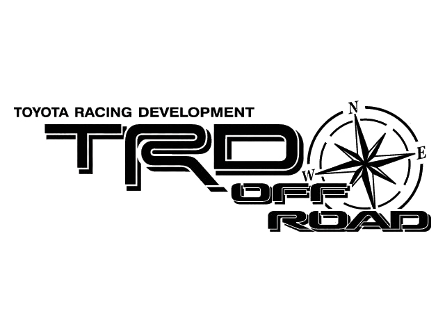 2 TOYOTA TRD OFF ROAD COMPASS ALL TERRAIN DECAL Mountain TRD racing development side vinyl decal sticker 3
