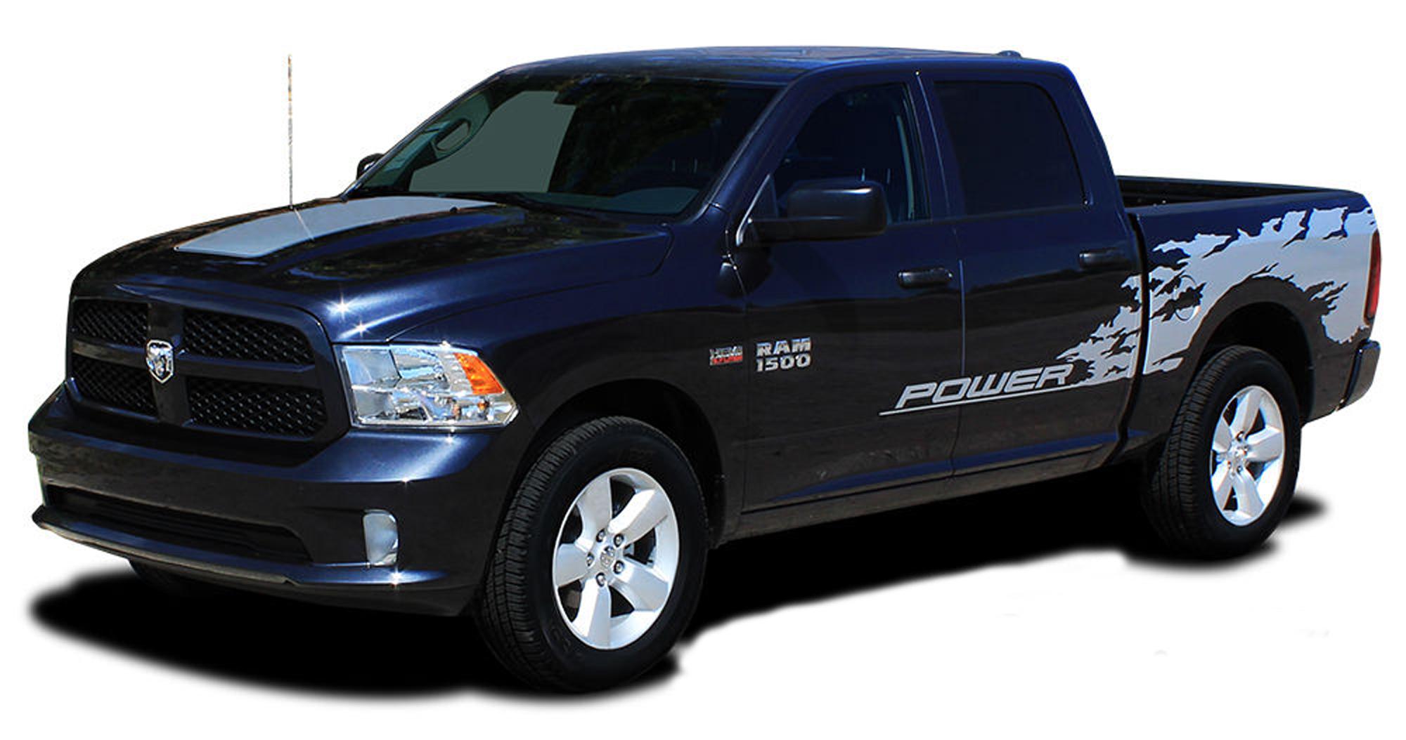 2011-2015 Dodge Ram RAGE Bed Graphics Solid or Multi Color Vinyl Stickers Decals Stripes