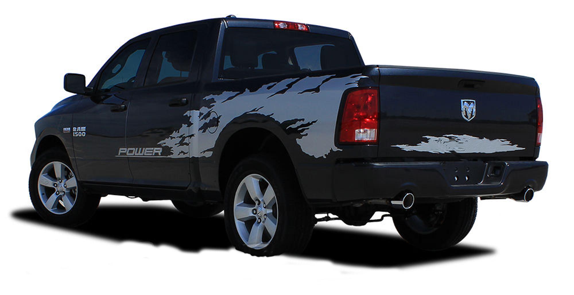 2011-2015 Dodge Ram RAGE Bed Graphics Solid or Multi Color Vinyl Stickers Decals Stripes