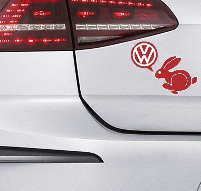 VW Rabbit Sport Car Decal Vinyl Sticker Golf GTI Rabbit Passat Jetta Volkswagen