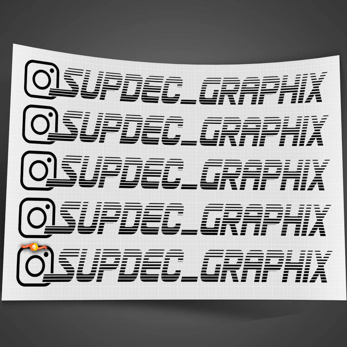 Custom Instagram Username Name Decal Sticker