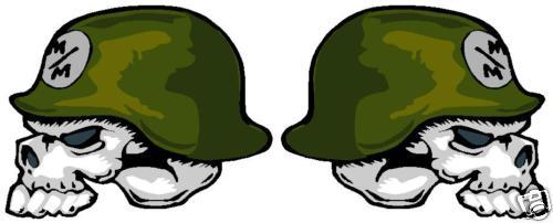 METAL MULISHA DECAL PAIR 2 Sticker, Truck Trailer Moto Car Window Wall Art