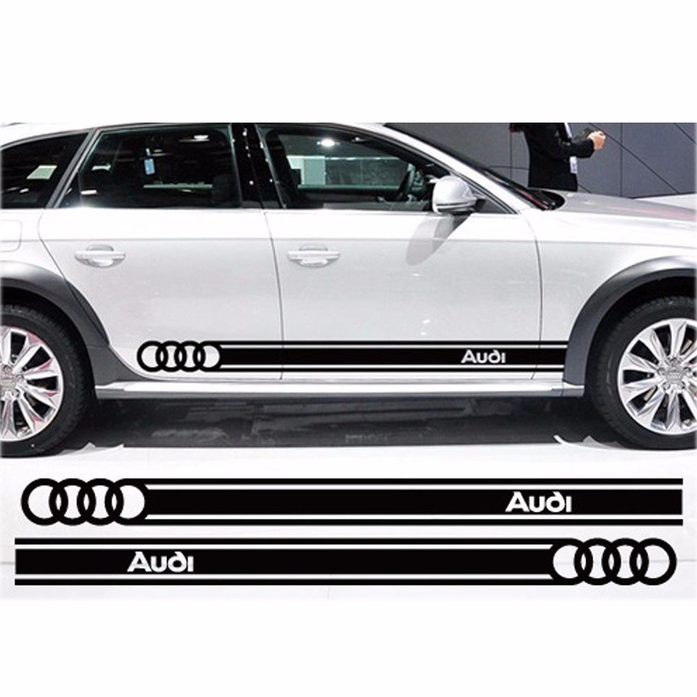 Beltline body Decals car stickers personalized decoration for Audi logo
