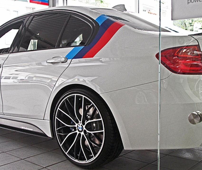 BMW M color stripes Rally side top Racing Motorsport vinyl decal sticker