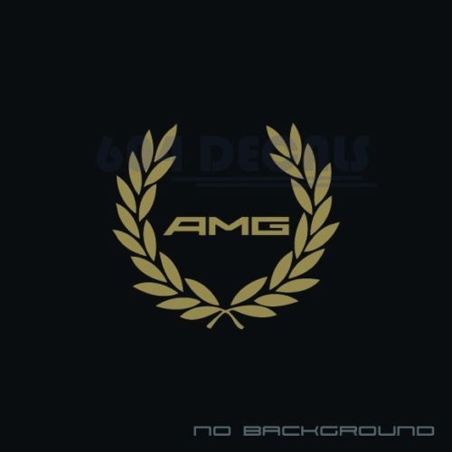 AMG Racing Wreath Decal Sticker logo C300 Mercedes Benz 4matic S63 C63S Pair
