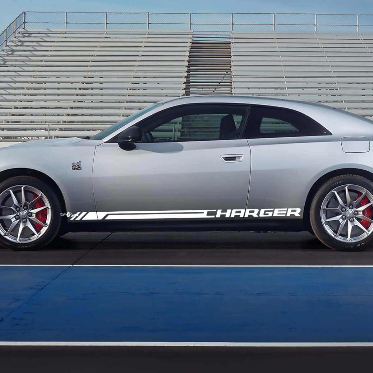 Side rocker panel decal Sticker stripes for Dodge Charger Electric