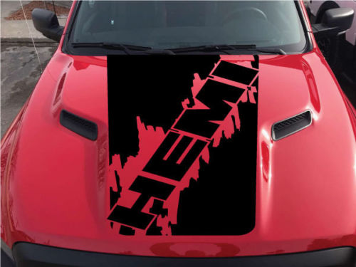 Dodge Ram Hemi Rebel Hood Logo Truck Vinyl Sticker Decal Graphic Splash SUV