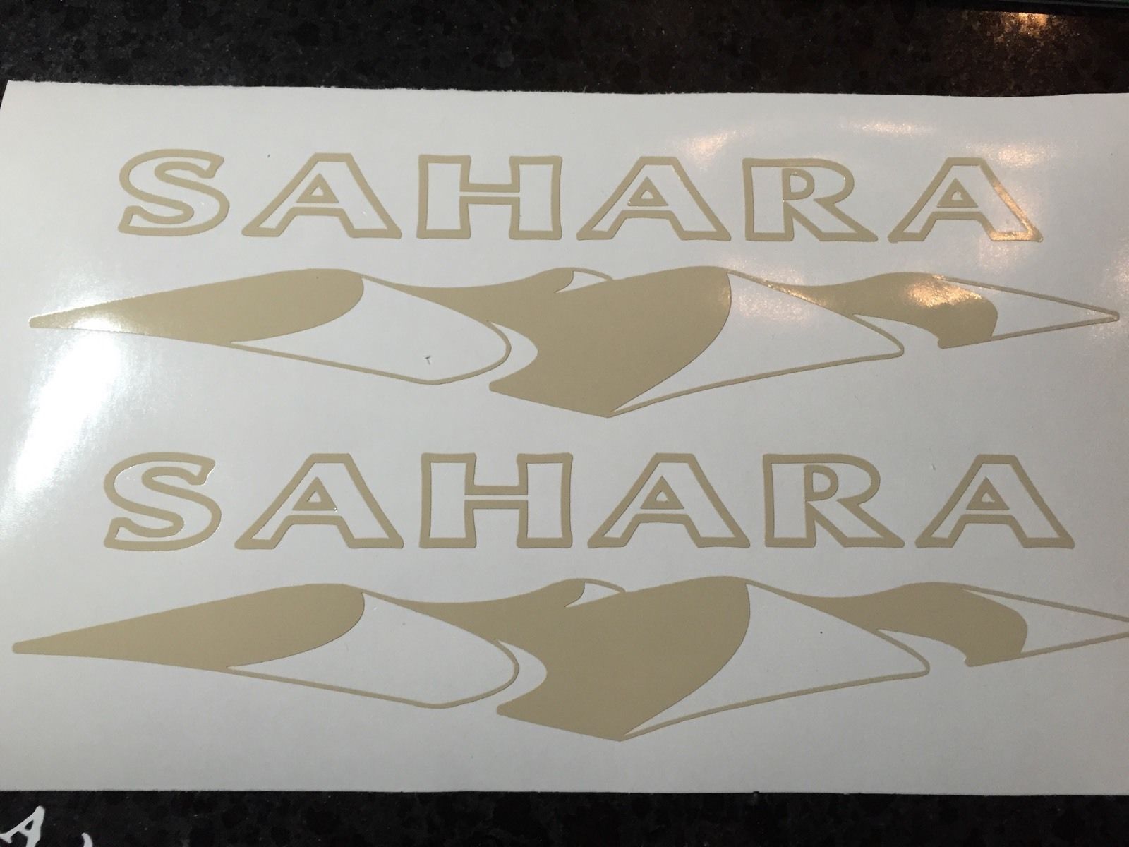 X2 Jeep Sahara Decal Sticker Vinyl Stock Color Wrangler Rubicon Sport 4x4