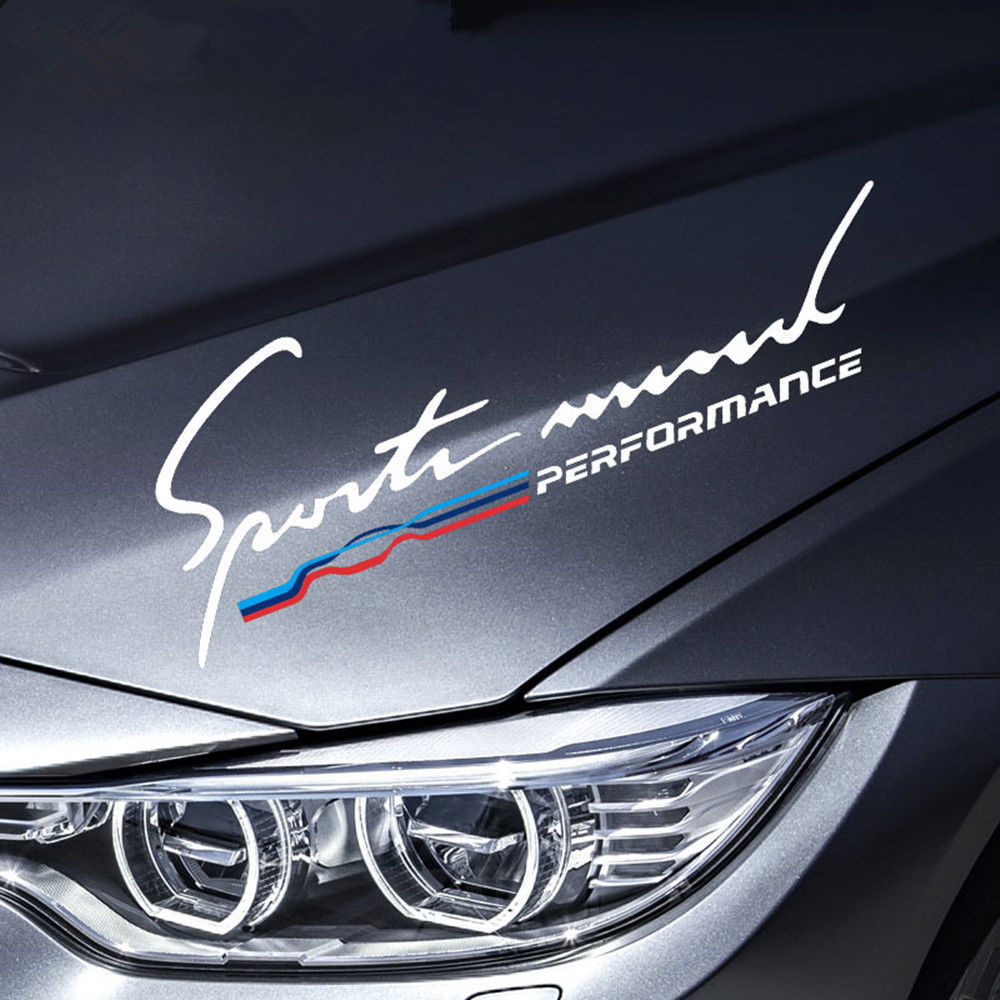 2X Sports Mind M Performance Car Window Headlight Eyebrow Vinyl Decal Sticker