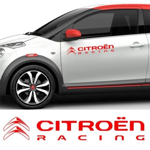 CITROEN x2 Racing Doors Banner Decal Vinyl Sticker C3 C4 C5