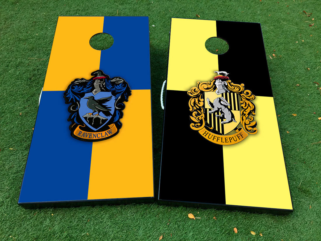 Slytherin and gryffindor team harry potter Cornhole Board Game Sticker Decal VINYL WRAPS with LAMINATED 2
