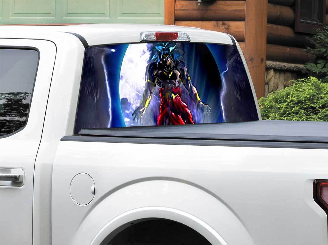 Broly Dragon Ball Z Legendary Super Saiyan Rear Window Decal Sticker Pick-up Truck SUV Car any size