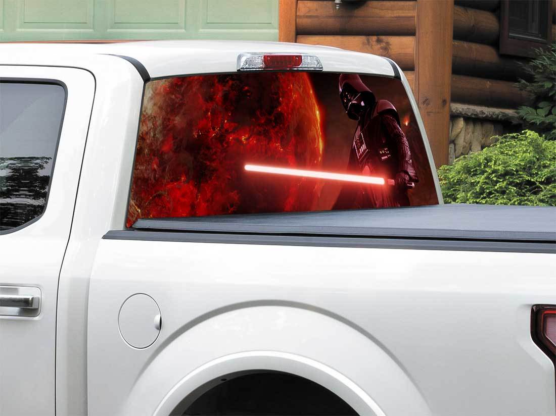 Darth Vader Movie Rear Window Decal Sticker Pick-up Truck SUV Car any size
