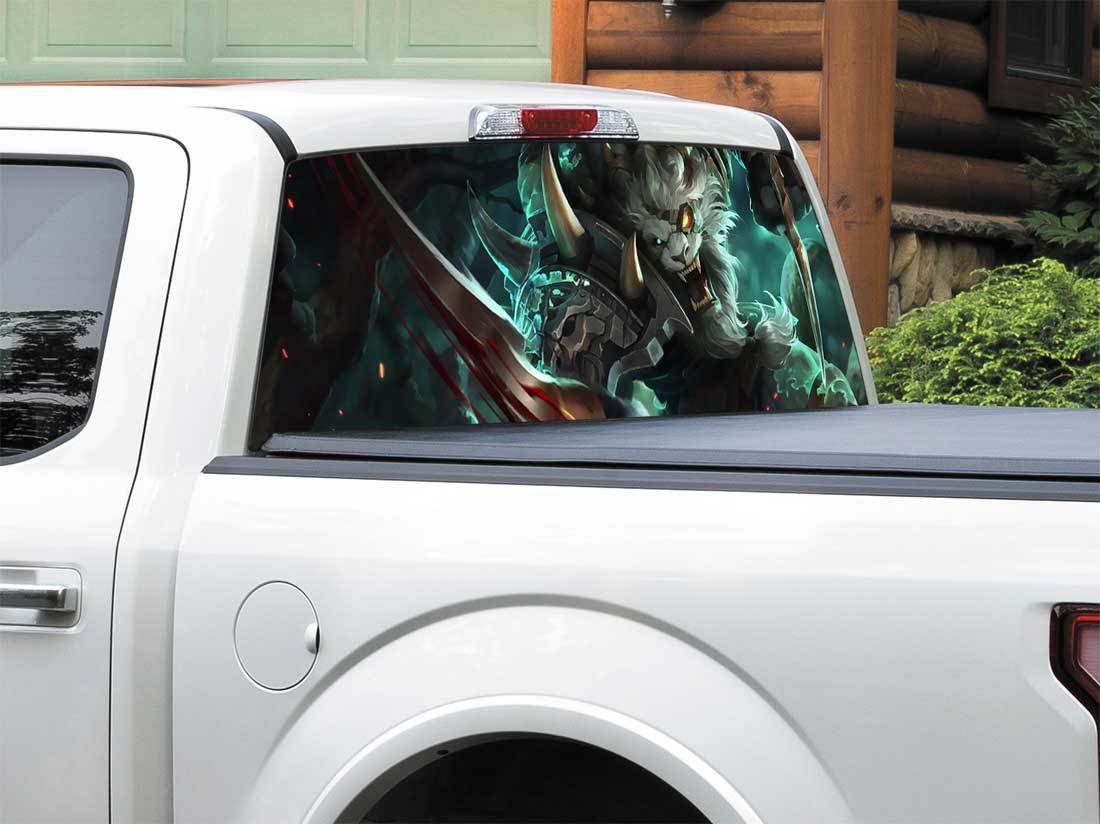 League Of Legends Rengar Rear Window Decal Sticker Pick-up Truck SUV Car any size 