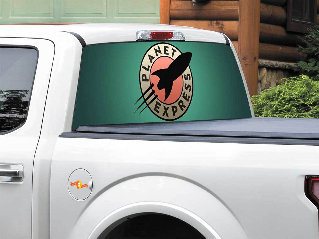 TV Show Futurama ପେଇନ୍ଟ୍ Rear Window Decal Sticker ପିକ୍-ଆପ୍ Truck SUV Car any size
