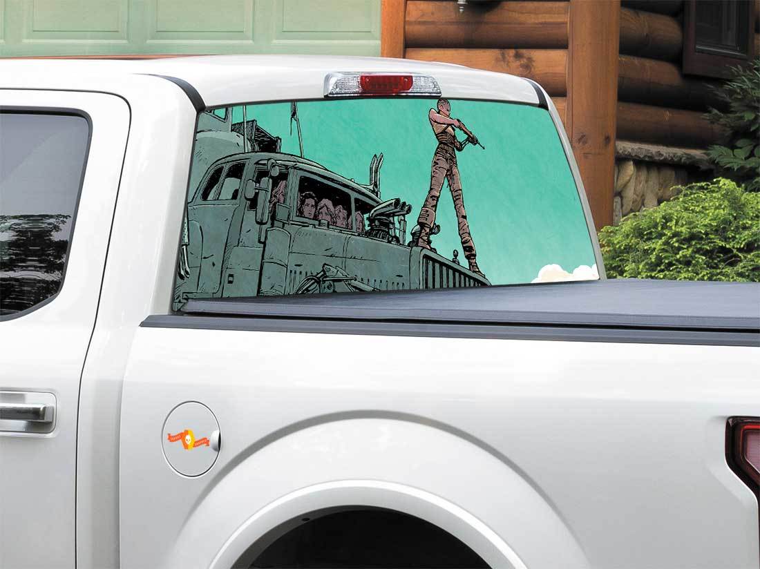 Mad Max Fury Road Comics Rear Window Decal Sticker Pick-up Truck SUV Car any size
