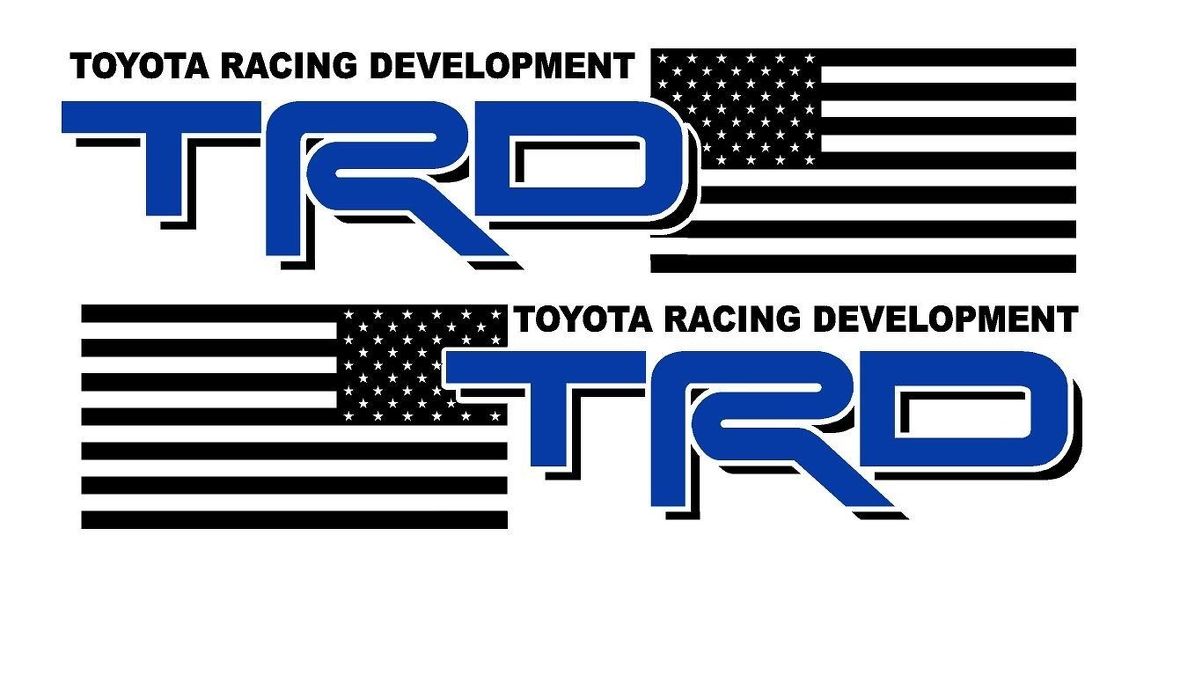 2 Truck Car Sticker Decal - (2color) TRD USA EDITION Alternate -Vinyl Sticker Decal Outdoor vinyl