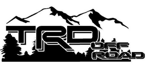 2 -TRD OFF ROAD Mountain OFF ROAD EDITION Sticker Decal - Vinyl Sticker Decal Outdoor vinyl