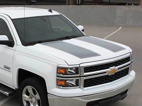 Chevy Silverado Rally Racing hood and tailgate Graphic decals stickers fits models 2013-2015
