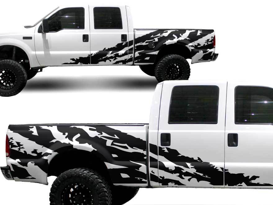 Ford Truck F-250 Side splash Graphic decals stickers fits models 1999-2006
