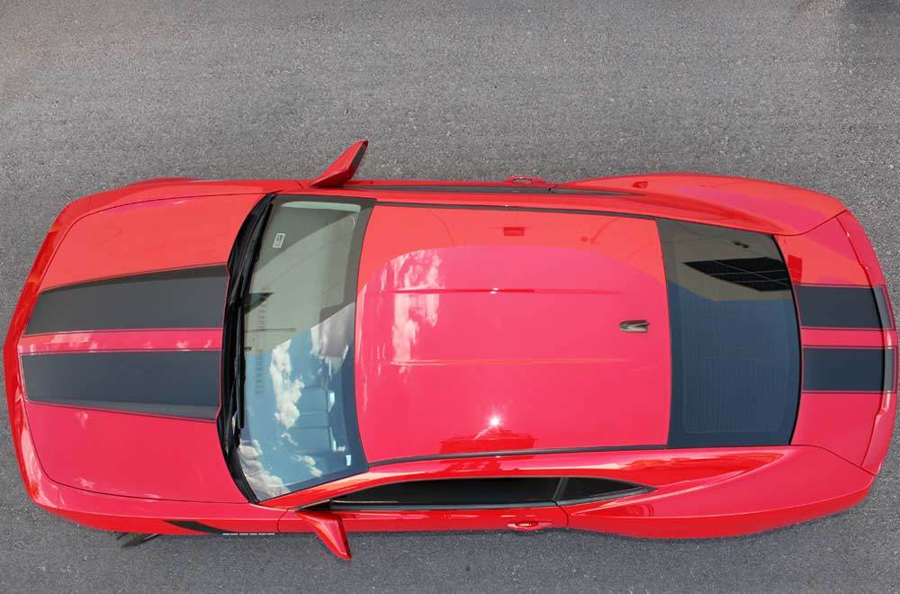 Chevrolet Camaro Hood and Trunk Stripes Graphic decals stickers fits models 2010-2013