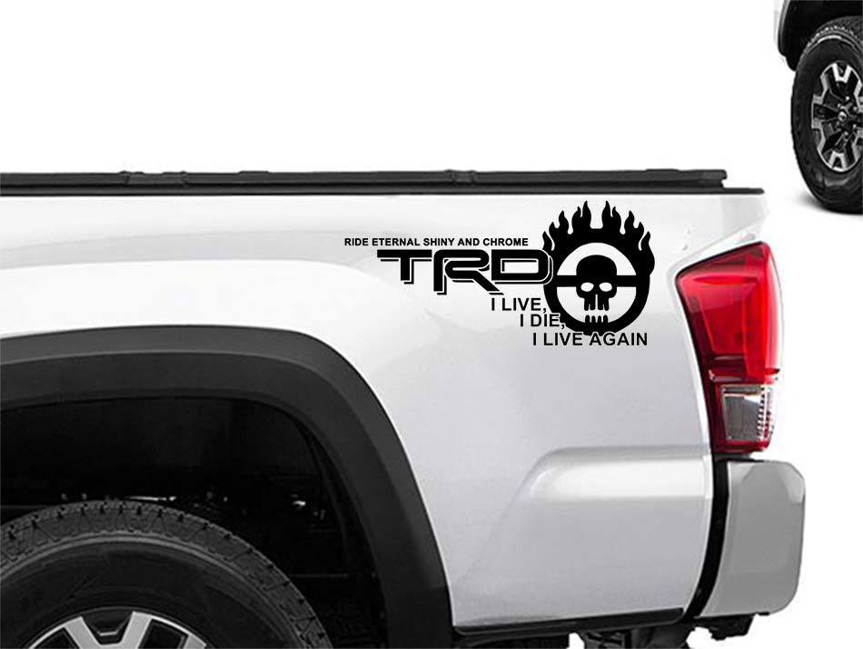 Toyota Racing Development TRD Mad MAX edition 4X4 bed side Graphic decals stickers 2
