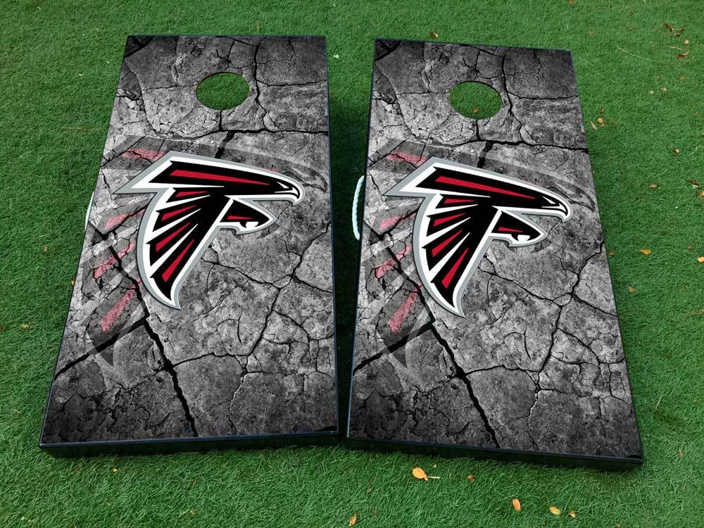 Atlanta Falcons football 2 Cornhole Board Game Sticker Decal VINYL WRAPS with LAMINATED