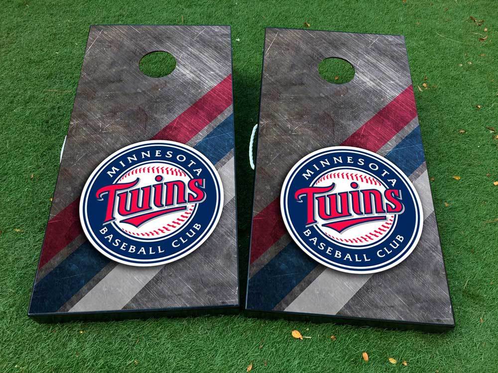 Minnesota twins baseball Cornhole Board Game Sticker Decal VINYL WRAPS with LAMINATED
