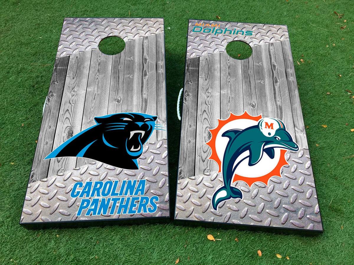 American football teams National Football League (NFL) Cornhole Board Game Sticker Decal VINYL WRAPS with LAMINATED