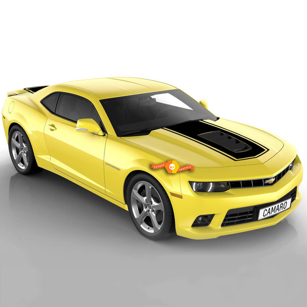 2014 2015 Chevy Camaro Convertible Solid Center Rally Stripes SS Hood Trunk