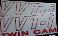 VVT-i or VVTL-i 2 Color Sidebody Stickers Decals