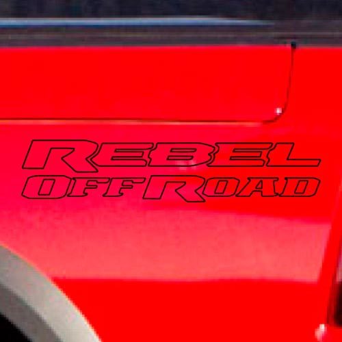 Dodge Ram Rebel Logo Side Flare Truck Vinyl Sticker Decal Graphic Off Road Bed Pickup