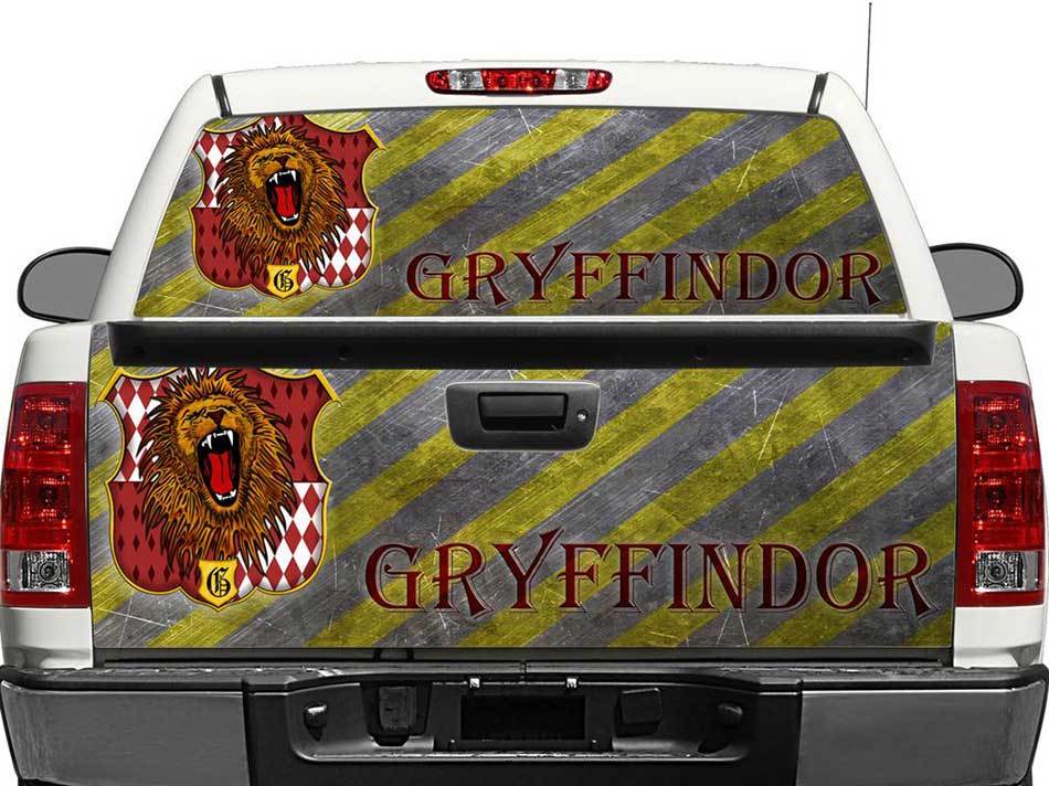 Gryffindor Harry Potter House Rear Window OR tailgate Decal Sticker Pick-up Truck SUV Car