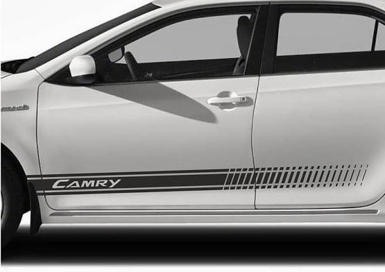 Toyota Camry lower panel door stripes vinyl graphics and Stickers Decals kits 2012 1017 - Camry Stripes