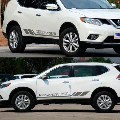 A Pair Auto Side Skirt Car Sticker Vinyl Motor Decal Nissan MURANO X-TRAIL TIIDA
