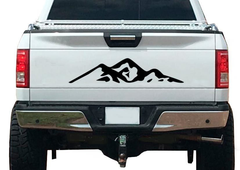 Mountain Nature Forest Graphic Sticker Decal Vinyl Fits Tailgate Trailer RV Camper