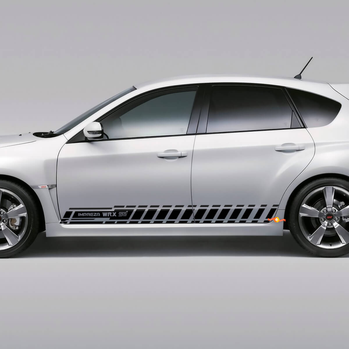 Decal Sticker Side Stripe Kit For Suba impreza hatchback 2007-2012 wrx sti 09