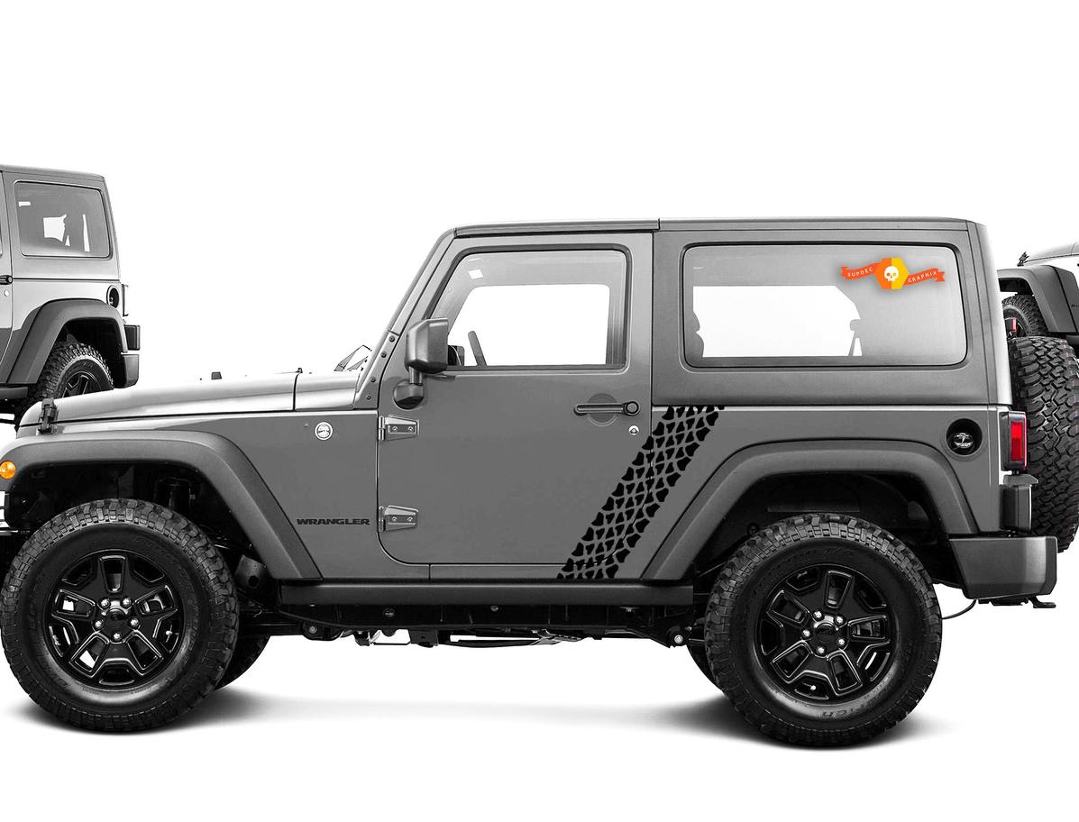 Tire Tread Jeep Wrangler Vinyl Graphic Sticker Decal Stripe Ford Chevy Dodge Toyota