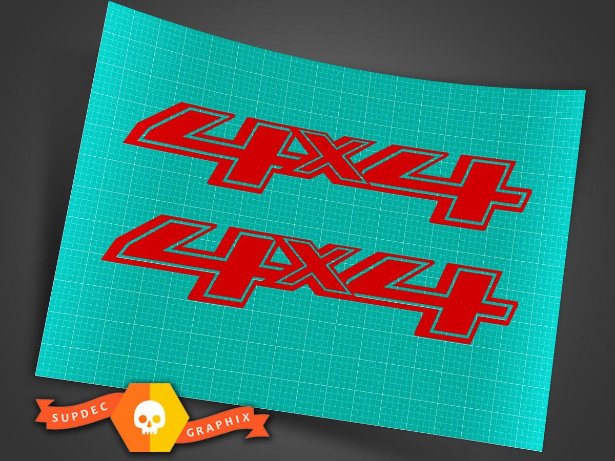 New Red 4X4 Off Road Decal Sticker 4WD Truck Ford Chevy Dodge Toyota GMC Logo