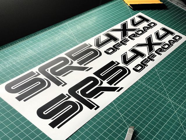 Toyota SR5 4X4 Off Road Racing Tacoma Tundra Truck 2 Pair Decal Sticker 2 Decals