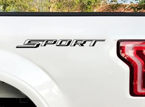 Ford F150 Sport Stickers Bedside Decal 2015 2016 Decals Vinyl Cut Pair Sticker L
