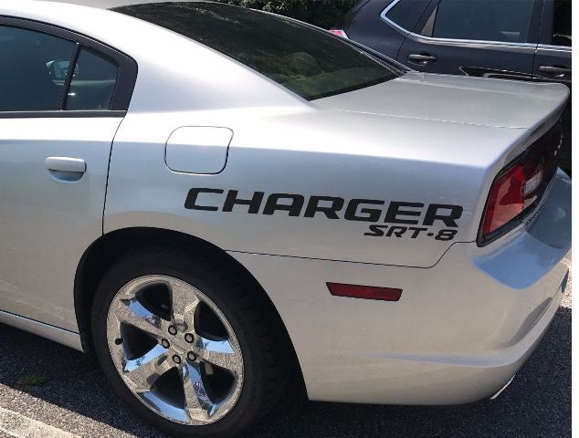 2 SRT-8 Dodge charger back fenders vinyl Stickers Decals Hemi mopar Graphics logo sport