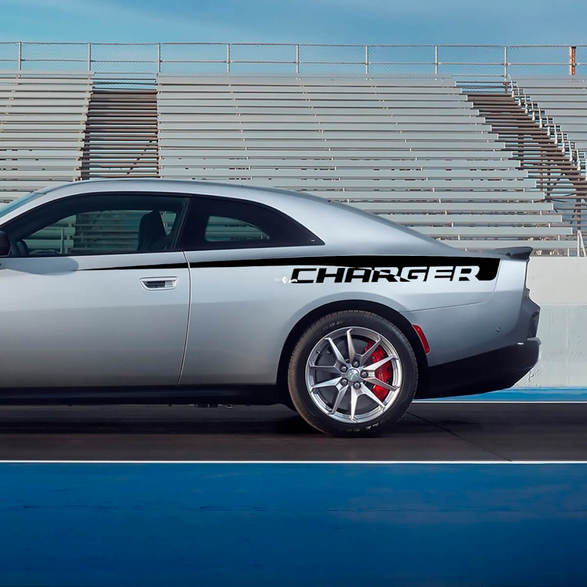 Side Quater Panel decal Sticker stripes for Dodge Charger Electric