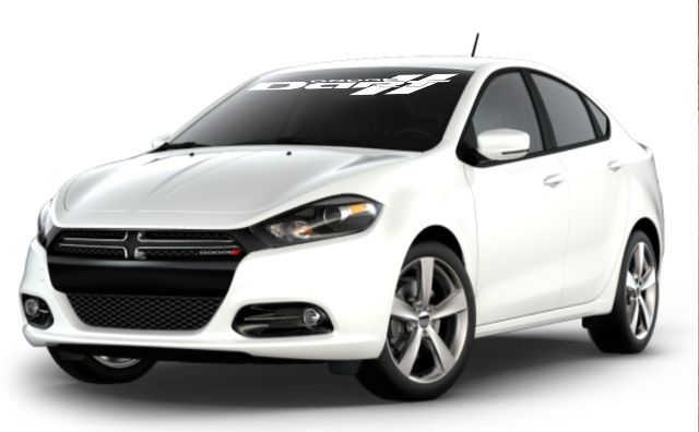 Dodge Dart Whindshield Vinyl Decal Sticker (white Color)