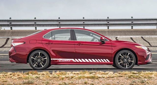 Racing Graphic Stripe Car Vinyl Decal Sticker for Toyota Camry 2012 - 2018