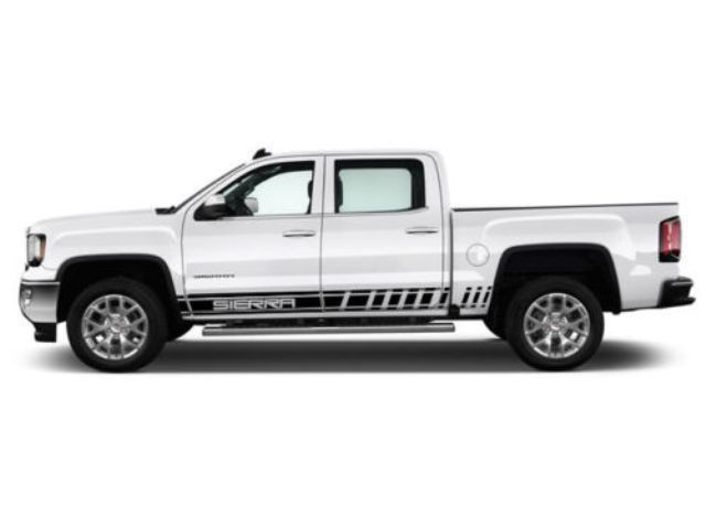 2X ବହୁବର୍ଣ୍ଣ ଗ୍ରାଫିକ୍ସ ଷ୍ଟ୍ରିପ୍ ସିଏରା 3500 ସିମ୍ବଲ୍ କାର୍ ରେସିଂ ଡିସାଲ୍ ଷ୍ଟିକର୍
