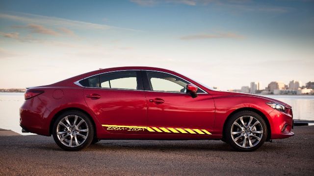 Zoom-Zoom Car Vinyl Racing Graphic Stripe Decal Sticker for Mazda Car Body Side