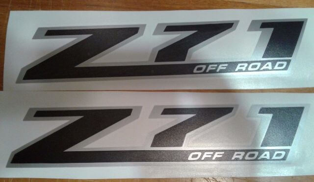 Z71 off road decals Any Colour sticker SILVERADO CHEVROLET TRUCK (set)